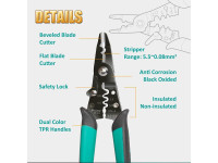 PROSKIT Alicate de Cravar 3em1 Corte Descarne e Crava 185mm PROSKIT Alicate de Cravar 3em1 Corte Descarne e Crava 185mm